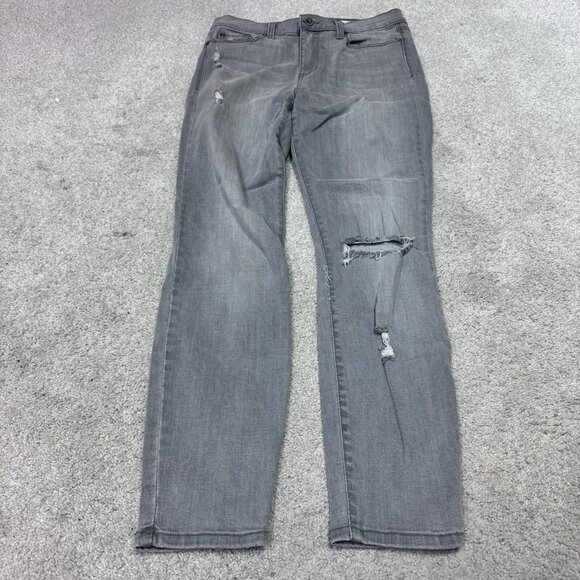 Pistola Jeans Gray Skinny Distressed Pockets Women’s Size 28 - Picture 1 of 11
